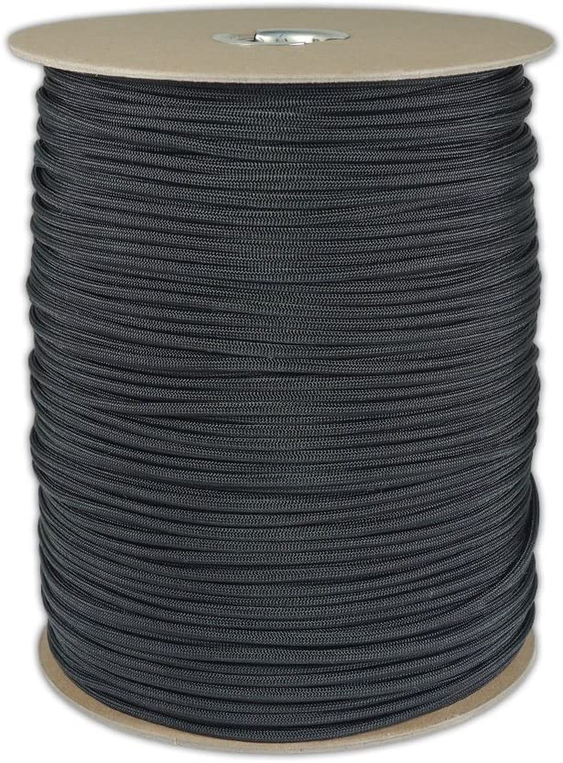 25, 50, 100, 250, and 1000 Foot Spools – over 50 Colors – Type III 7 Strand Paracord