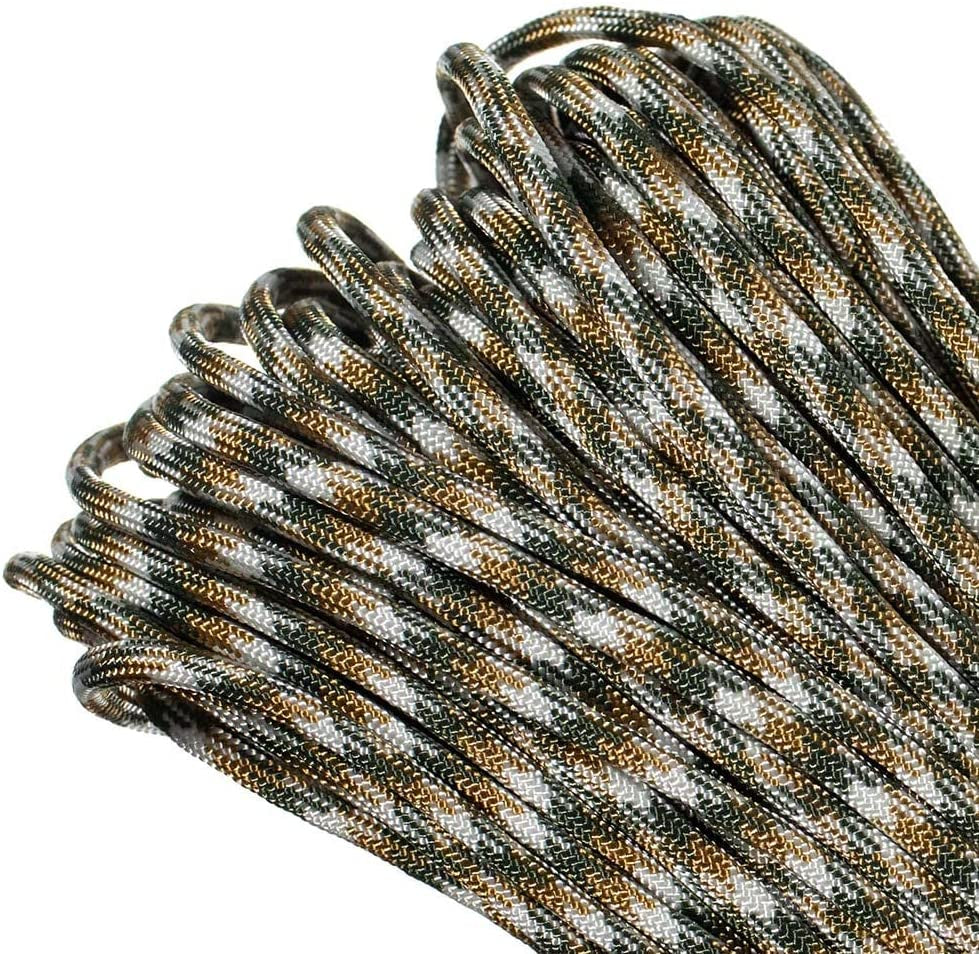 - Genuine Type III 550 Paracord Nylon Colors Multiple Sizes – 550 LB Tensile Strength